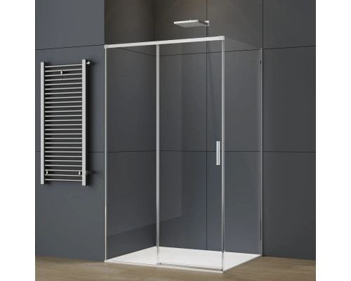 Душевой уголок Vincea Soft 2 VSR-3SO29010CL 100x90 см, профиль хром, стекло прозрачное