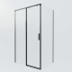 Душевой уголок Vincea Soft 2 VSR-3SO28011CLB 110x80 см, профиль черный матовый, стекло прозрачное