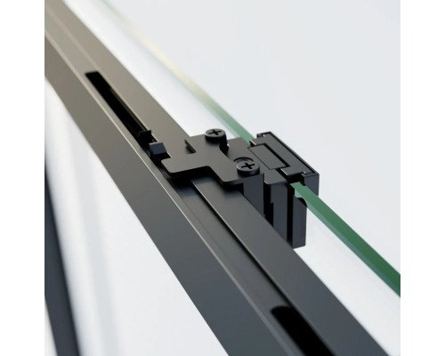 Душевой уголок Vincea Soft 2 VSR-3SO28011CLB 110x80 см, профиль черный матовый, стекло прозрачное