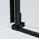 Душевой уголок Vincea Soft 2 VSR-3SO28014CLB 140x80 см, профиль черный матовый, стекло прозрачное