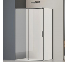 Душевой уголок Vincea Soft 2 VSR-3SO29011CLB 110x90 см, профиль черный матовый, стекло прозрачное