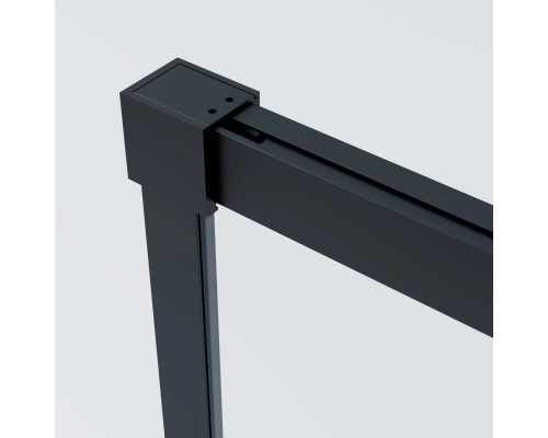 Душевой уголок Vincea Soft 2 VSR-3SO29014CLB 140x90 см, профиль черный матовый, стекло прозрачное