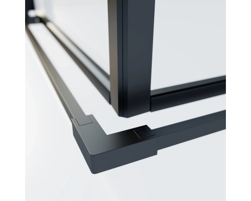 Душевой уголок Vincea Soft 2 VSS-3SO2800CLB 80x80 см, профиль черный матовый, стекло прозрачное