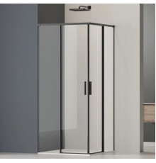Душевой уголок Vincea Soft 2 VSS-3SO2900CLB 90x90 см, профиль черный матовый, стекло прозрачное