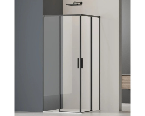 Душевой уголок Vincea Soft 2 VSS-3SO2900CLB 90x90 см, профиль черный матовый, стекло прозрачное