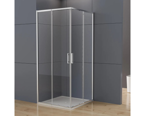 Душевой уголок Vincea Rapid-N VSS-3RN9090E10CL 78-90x78-90 см, профиль хром, стекло прозрачное