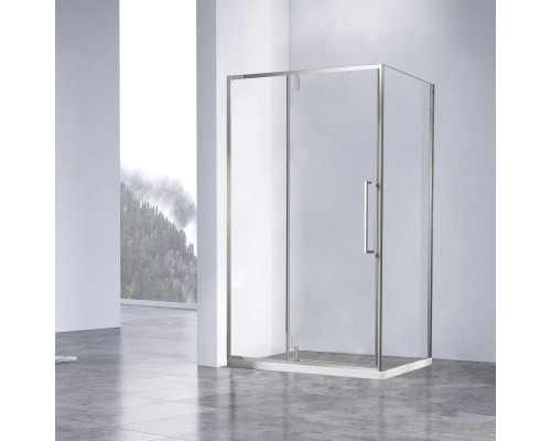 Душевой уголок Vincea Slim-N VSR-4SNP1010CL 100x100 см, профиль хром, стекло прозрачное