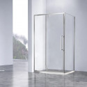 Душевой уголок Vincea Slim-N VSR-4SNP1011CL 110x100 см, профиль хром, стекло прозрачное