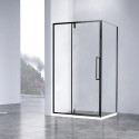 Душевой уголок Vincea Slim-N VSR-4SNP1012CLB 120x100 см, профиль черный матовый, стекло прозрачное