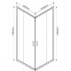 Душевой уголок Vincea Garda VSS-1G8010CLBN 100x80 см, профиль никель матовый, стекло прозрачное