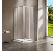 Душевой уголок Vincea Garda VSS-1G1112CLBN 120x110 см, профиль никель матовый, стекло прозрачное