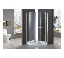 Душевой уголок Cezares Elena 120x90 см текстурное стекло ELENA-W-RH-1-120/90-P-Cr-L