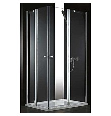 Душевой уголок Cezares Elena 100x90 см текстурное стекло ELENA-W-AH-2-100/90-P-Cr-R