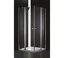 Душевой уголок Cezares Elena 120x120 см текстурное стекло ELENA-W-A-22-120-P-Cr