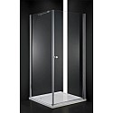 Душевой уголок Cezares Elena 90x90 см текстурное стекло ELENA-W-A-1-90-P-Cr-R