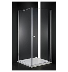 Душевой уголок Cezares Elena 90x90 см текстурное стекло ELENA-W-A-1-90-P-Cr-R