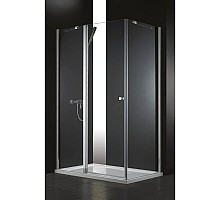 Душевой уголок Cezares Elena 100x90 см текстурное стекло ELENA-W-AH-1-100/90-P-Cr-L