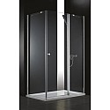 Душевой уголок Cezares Elena 100x90 см текстурное стекло ELENA-W-AH-1-100/90-P-Cr-R