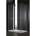 Душевой уголок Cezares Elena 120x90 см текстурное стекло ELENA-W-AH-1-120/90-P-Cr-L