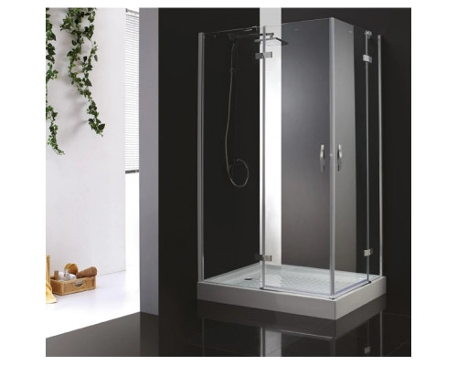 Заказать Душевой уголок Cezares Bergamo 120x90 см текстурное стекло BERGAMO-W-AH-2-120/90-P-Cr-L в магазине сантехники Santeh-Crystal.ru