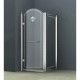 Купить Душевой уголок Cezares Retro 90x100 см прозрачное c матовым узором RETRO-A-AH-1-90/100-CP-Cr-L в магазине сантехники Santeh-Crystal.ru