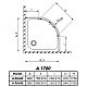 Заказать Душевой уголок Radaway Premium Plus A 80×80 30411-01-08N коричневое в магазине сантехники Santeh-Crystal.ru