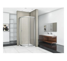 Душевой уголок Cezares Pratico 90х90 см текстурное стекло PRATICO-R-1-90-P-Cr