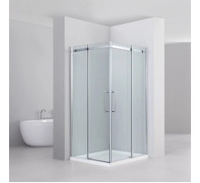 Душевой уголок 100х100 см Black & White Stellar Wind 5021010 прозрачное