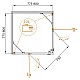 Купить Душевой уголок 80х80 см Cezares CRYSTAL-S-A-2-80-C-Cr прозрачное в магазине сантехники Santeh-Crystal.ru