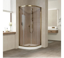 Душевой уголок 100х100 см Vegas Glass ZS 100 05 05 бронза