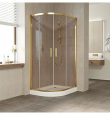 Душевой уголок 100х90 см Vegas Glass ZS-F 100x90 09 05 бронза
