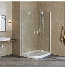 Душевой уголок 100х80 см Vegas Glass AFS-F 100x80 01 01 R прозрачное