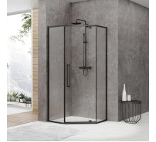 Душевой уголок 100х100 см Black & White Stellar Wind 8751010 прозрачное