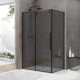 Заказать Душевой уголок 120х90 см Black & White Stellar Wind 8989012 серое в магазине сантехники Santeh-Crystal.ru