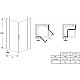 Приобрести Душевой уголок 117,8х97,8 см Jacob Delafon Contra E22T101-GA + E22T121-GA прозрачное в магазине сантехники Santeh-Crystal.ru