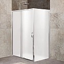 Душевой уголок 120-135x80 см BelBagno UNIQUE-AH-1-120/135-80-M-Cr матовое