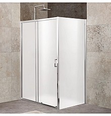 Душевой уголок 120-135x80 см BelBagno UNIQUE-AH-1-120/135-80-M-Cr матовое