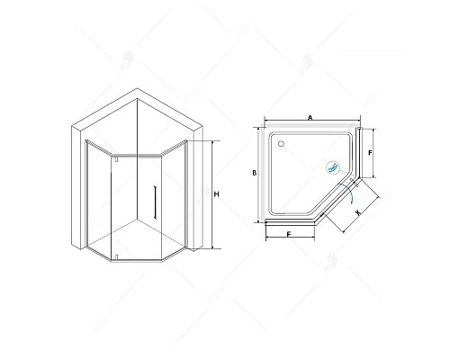 Купить Душевой уголок 99х99 см RGW SV-81-B Stilvoll 32328100-14 прозрачное в магазине сантехники Santeh-Crystal.ru