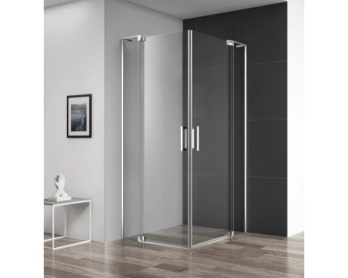 Купить Душевой уголок 70-80х70-80 см Cezares SLIDER-A-2-70/80-C-Cr прозрачное в магазине сантехники Santeh-Crystal.ru