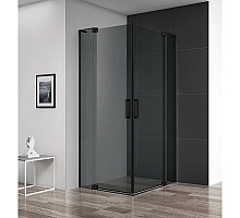 Душевой уголок 90-100х90-100 см Cezares SLIDER-A-2-90/100-GRIGIO-NERO серое