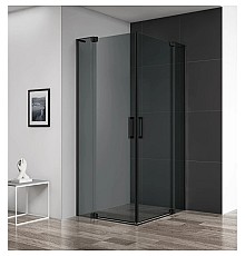 Душевой уголок 90-100х90-100 см Cezares SLIDER-A-2-90/100-GRIGIO-NERO серое