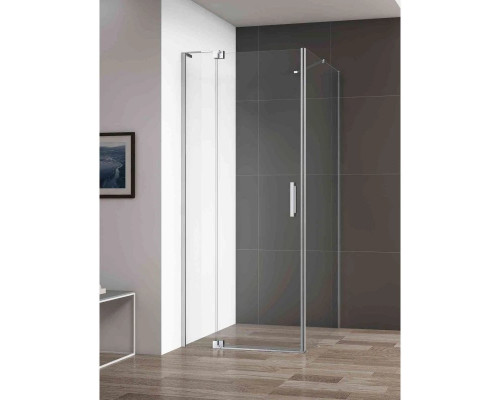 Заказать Душевой уголок 90-100х79,5 см Cezares SLIDER-AH-1-80-90/100-C-Cr прозрачное в магазине сантехники Santeh-Crystal.ru