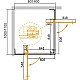 Купить Душевой уголок 100-110х80-90 см Cezares SLIDER-AH-2-80/90-100/110-C-NERO прозрачное в магазине сантехники Santeh-Crystal.ru