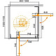 Купить Душевой уголок 100-110х90-100 см Cezares SLIDER-AH-2-90/100-100/110-BR-NERO бронза в магазине сантехники Santeh-Crystal.ru