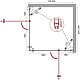 Приобрести Душевой уголок 100х80 см BelBagno Etna ETNA-AH-22-80/100-C-Cr прозрачное в магазине сантехники Santeh-Crystal.ru