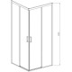 Душевой уголок 90x90 см Vincea Soft VSS-3SO900CLB прозрачное
