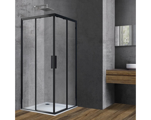 Душевой уголок 90x90 см Vincea Soft VSS-3SO900CLB прозрачное