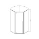 Душевой уголок 90x90 см Vincea Penta VSP-3P900CLB прозрачное