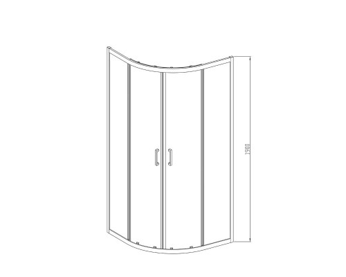 Душевой уголок 80x80 см Vincea Alpha VSQ-3AL800MT текстурное