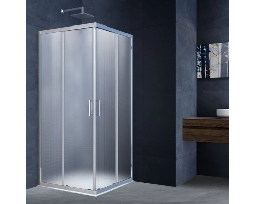 Душевой уголок 80x80 см Vincea Alpha VSS-3AL800MT текстурное